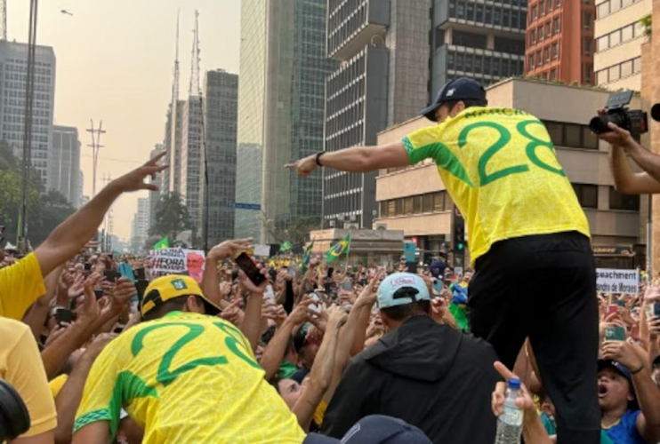 Pablo Marçal é barrado em trio de Bolsonaro em ato do 7 de Setembro