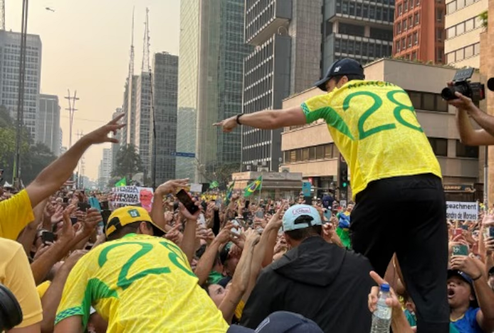 Pablo Marçal chegou à Avenida Paulista