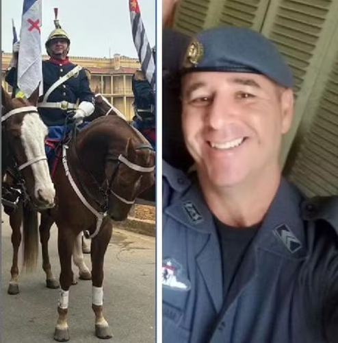 Cavaleiro da PM morre ao cair de cavalo durante desfile de 7 de Setembro