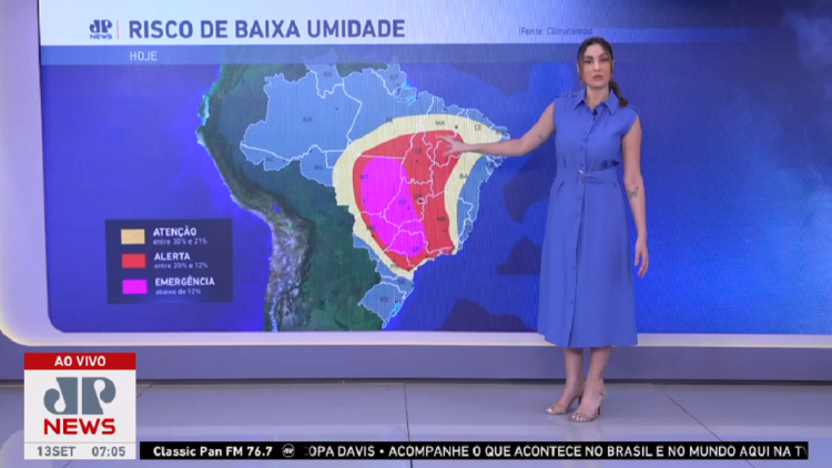 Grande parte do Brasil segue com tempo seco e altas temperaturas nesta sexta