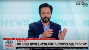 Ricardo Nunes participa de sabatina da jovem pan