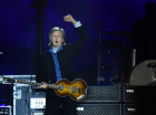 O m&uacute;sico ingl&ecirc;s Sir Paul McCartney em show no uruguai