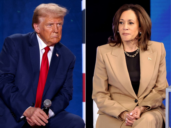 Trump e Kamala encerram campanhas empatados nas pesquisas