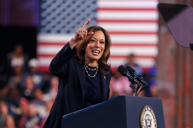 comício-Kamala Harris