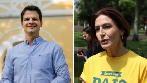 Eduardo Pimentel, do PSD, e Cristina Graeml, do PMB