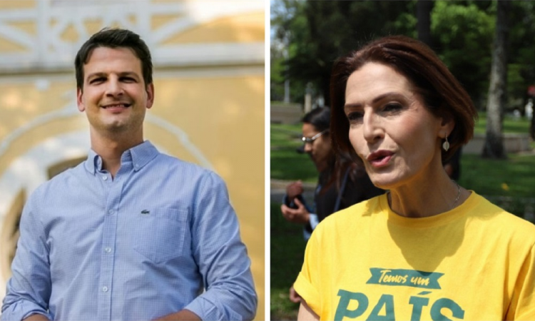 Eduardo Pimentel, do PSD, e Cristina Graeml, do PMB