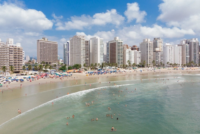 Praia em Guarujá