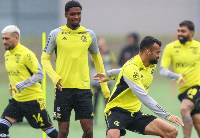 Treino da equipe do Flamengo