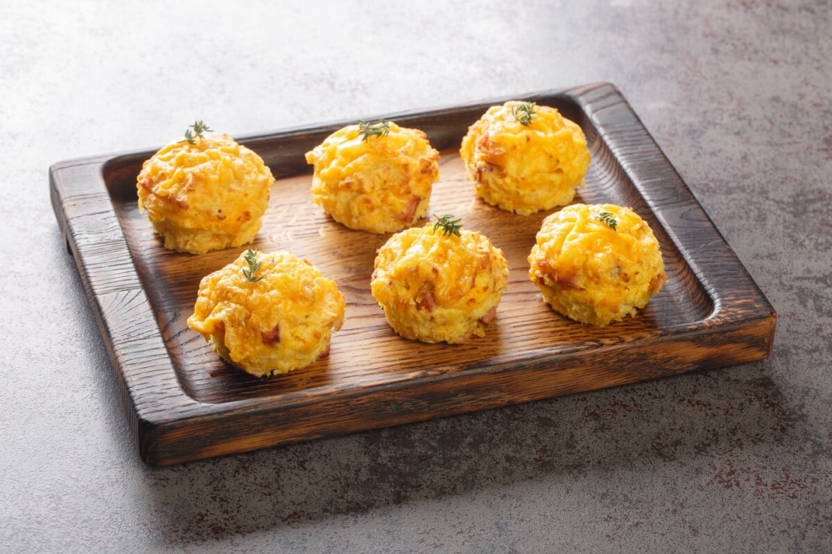 Bolinho de batata e queijo 