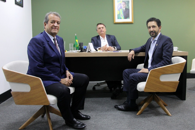 Valdemar Costa Neto, Ricardo Nunes e Jair Bolsonaro