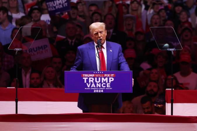 Madison Square Garden-Nova York-comício-Donald Trump