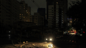 Queda de energia na rua Luminárias, na Vila Madalena