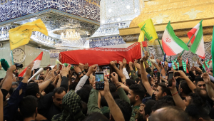 Funeral of former IRGC commander Abbas Nilforoushan in Karbala