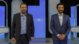 Começa debate da TV Globo entre Nunes e Boulos no 2º turno de SP