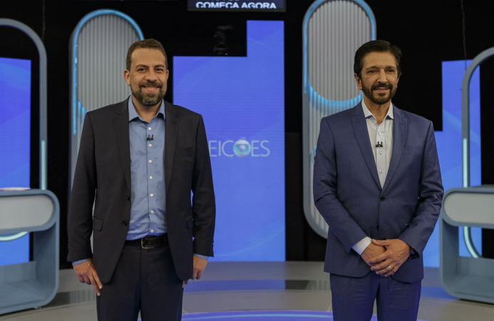 Começa debate da TV Globo entre Nunes e Boulos no 2º turno de SP