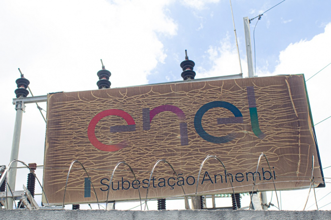 Vista da subestação da Enel no bairro do Anhembi, na zona norte da cidade de São Paulo