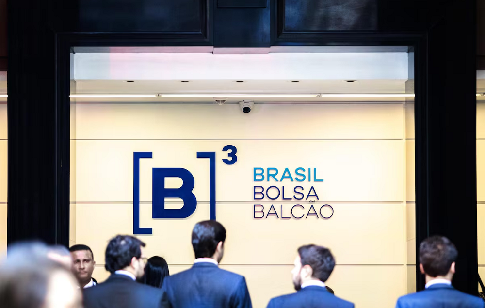 Fachada da Bolsa de Valores de São Paulo