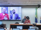 Chiquinho Brazão fala da prisão, por meio de videoconferência, com o Conselho de Ética e Decoro Parlamentar da Câmara