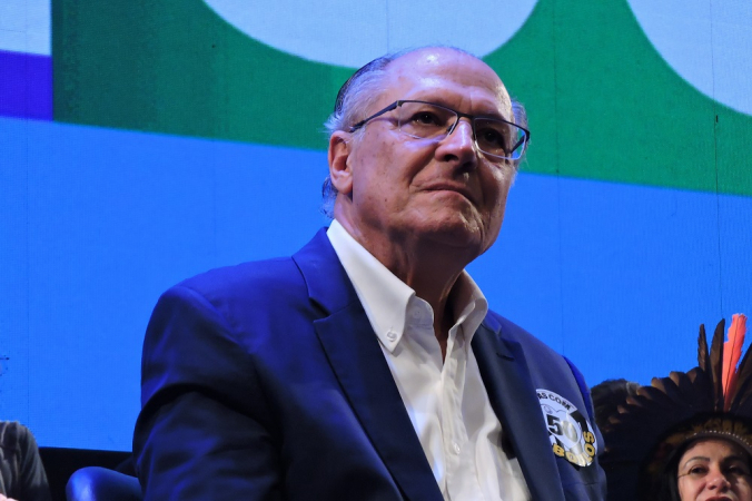 O vice-presidente da República, Geraldo Alckmin (PSB), participa do evento de campanha 