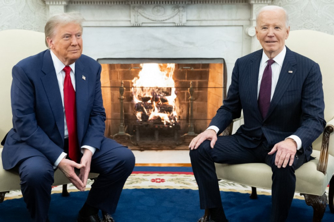 Trump e Biden na Casa Branca 13 de novembro de 2024