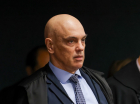 Ministro Alexandre de Moraes durante a sessão da Primeira Turma do STF