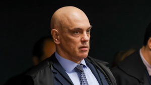 Ministro Alexandre de Moraes durante a sessão da Primeira Turma do STF