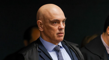 Ministro Alexandre de Moraes durante a sessão da Primeira Turma do STF