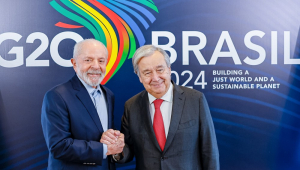 Presidente da República, Luiz Inácio Lula da Silva, durante Reunião com o Secretário-Geral da Organização das Nações Unidas, António Guterres