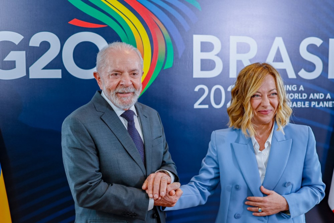 Presidente da República, Luiz Inácio Lula da Silva, durante Reunião com a Primeira-Ministra da República Italiana, Giorgia Meloni