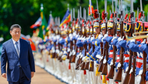 Cerimônia oficial de chegada do Presidente da República Popular da China, Xi Jinping