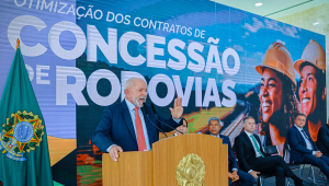 Lula no evento concessão de rodovias