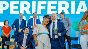 Presidente da República, Luiz Inácio Lula da Silva, durante lançamento do Programa Periferia Viva.