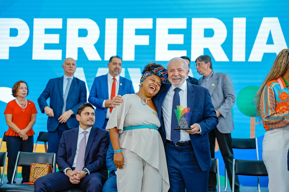 Presidente da República, Luiz Inácio Lula da Silva, durante lançamento do Programa Periferia Viva.