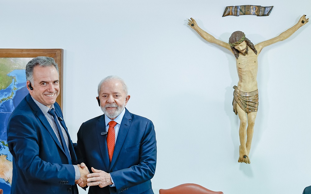 29.11.2024 - Presidente da República, Luiz Inácio Lula da Silva, recebe o Presidente eleito do Uruguai, Yamandú Orsi