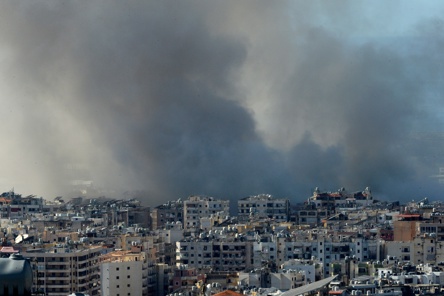 Ataques militares israelenses atingiram o subúrbio de Dahieh, no sul de Beirute