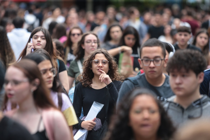 Movimentação dos candidatos na Faculdade São Judas, no bairro da Mooca, região leste da capital paulista