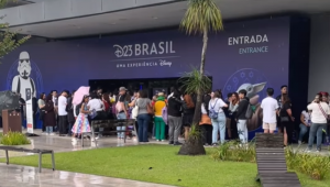 Entrada da D23 Brasil, no Expo Transamérica, em São Paulo