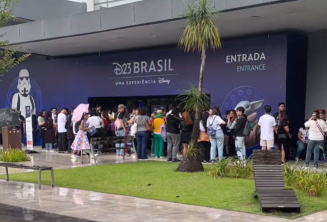 Entrada da D23 Brasil, no Expo Transamérica, em São Paulo