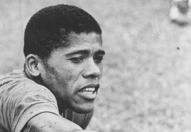 O jogador Dário da Seleção Brasileira , na copa de 70, no