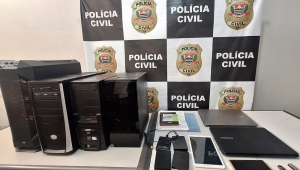 Material apreendido pela Polícia Civil de São Paulo na Operação Tatu Canastra