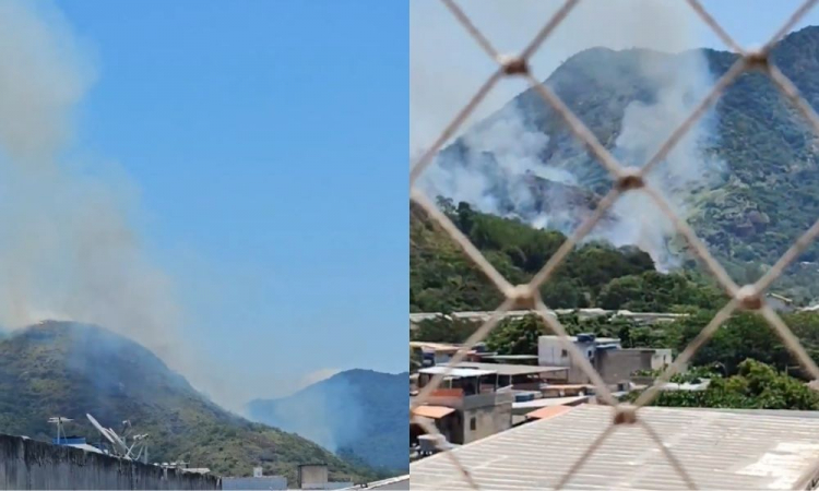 Incêndio atinge Parque Natural Municipal de Grumari no Rio de Janeiro