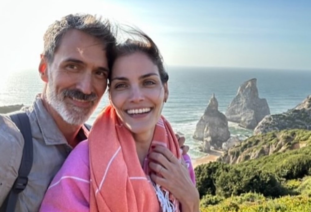 A modelo Luciana Curtis e o marido Henrique Gedre