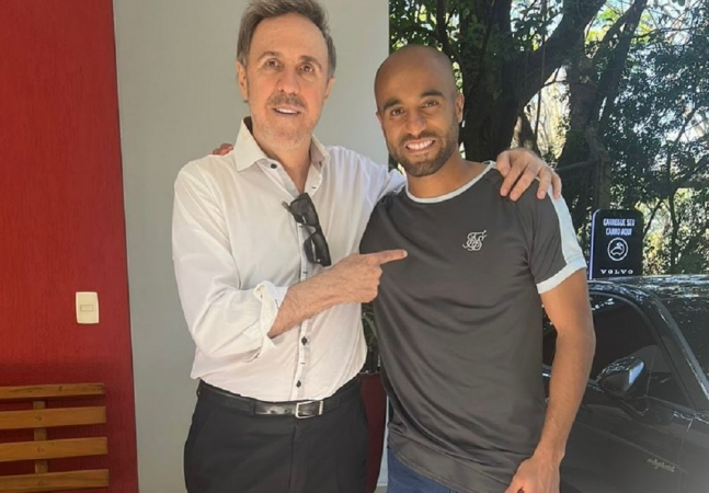 Wagner Ribeiro em foto com Lucas Moura, publicada no Instagram do empresário de jogadores