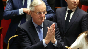 O primeiro-ministro francês Michel Barnier