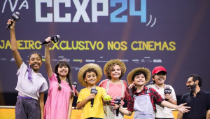 ainel do filme "Chico Bento" no último dia da CCXP 2024, no São Paulo Expo, zona sul da capital paulista