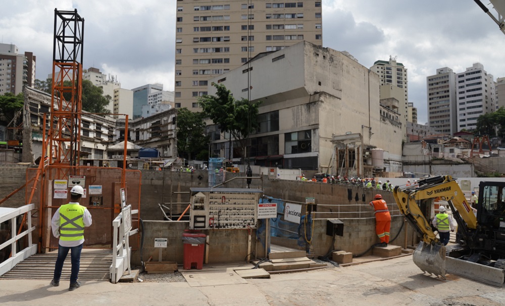 Incidente causa solapamento em obra da Linha 6-Laranja do Metrô de SP