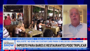 Carlos Dias, diretor jurídico da Sindresbar, concede entrevista ao Morning Show