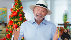 Lula faz discurso de Natal, transmitido em rede nacional