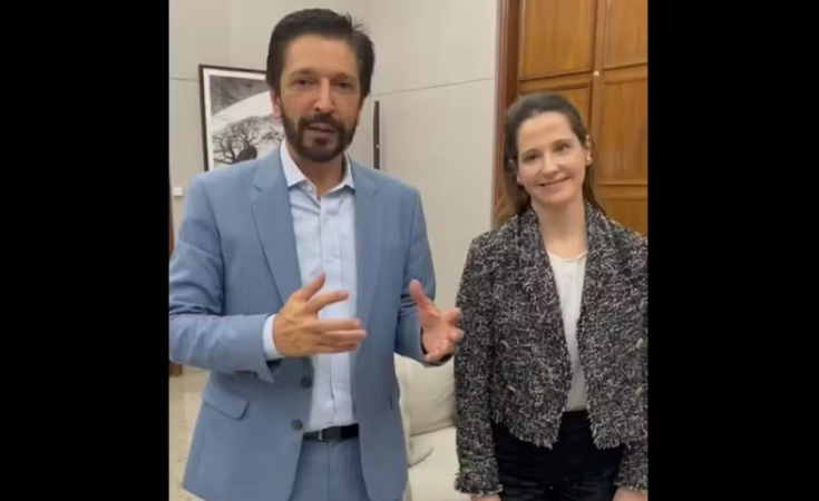 Ricardo Nunes e nova procuradora-geral do municipio