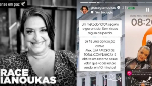 Grace Gianoukas conta que foi hackeada e criminosos espalharam que ela tinha morrido